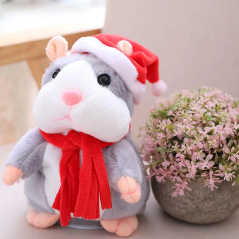 🎉LETZTER TAG DES ANGEBOTS 50 % RABATT!!🎁Sprechender Hamster-Plüsch, interaktives sprechendes Hamster-Kuscheltier für Kinder & Partys 🐹