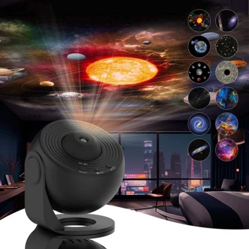 Planetarium-Galaxy-Projector - 360° Rotation for complete room illumination Brehn