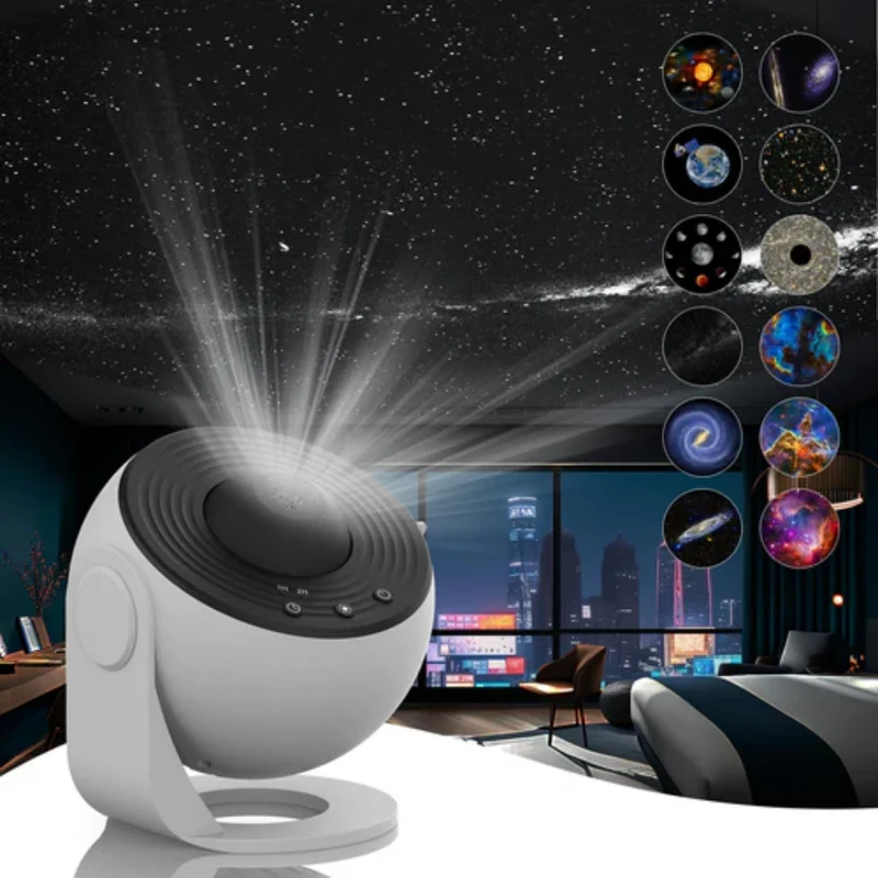 Planetarium-Galaxy-Projector - 360° Rotation for complete room illumination Brehn