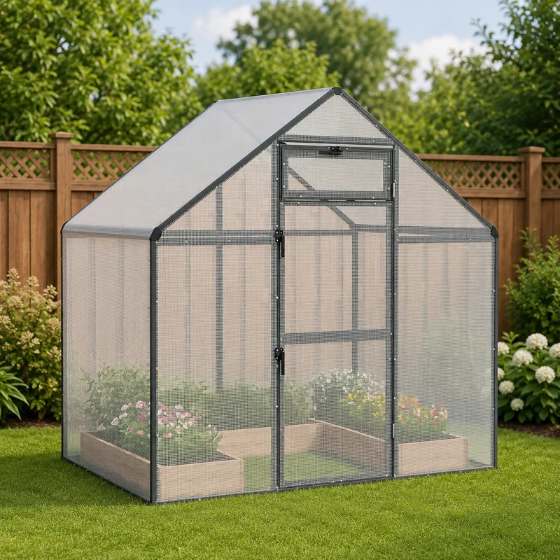 Voliere Vogelkäfig Vogelhaus 181x110x173cm Außenvoliere