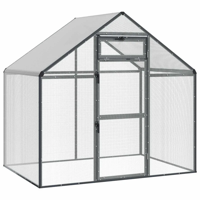 Voliere Vogelkäfig Vogelhaus 181x110x173cm Außenvoliere