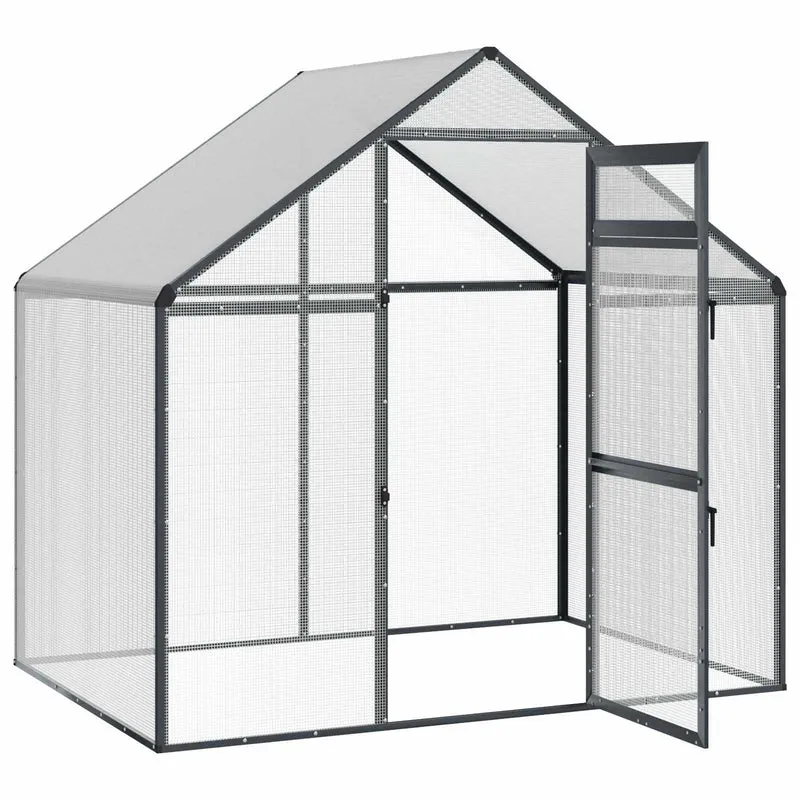 Voliere Vogelkäfig Vogelhaus 181x110x173cm Außenvoliere