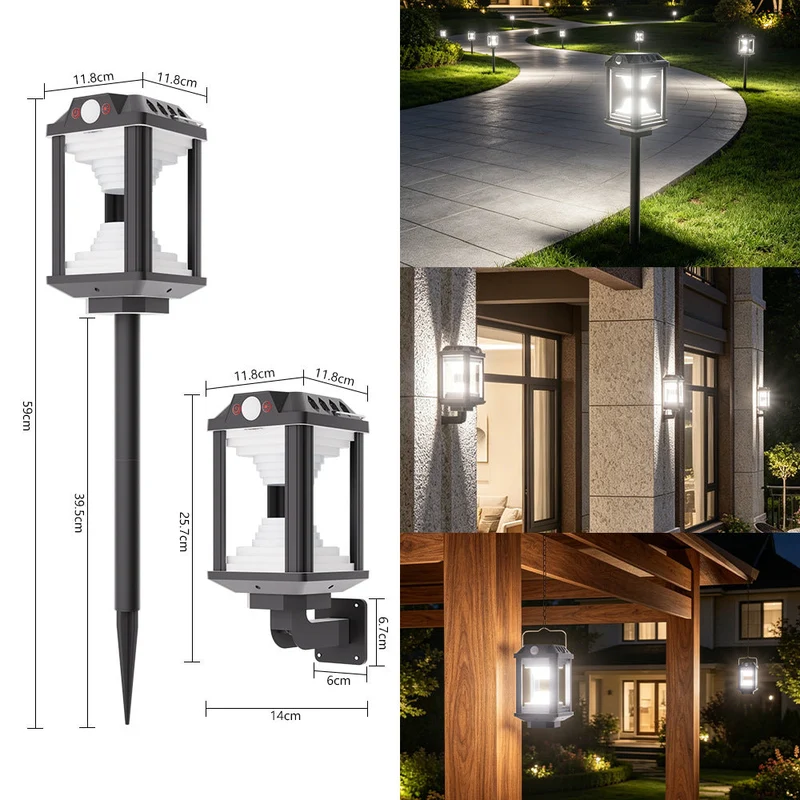 Solar-LED-Laterne für Außen Skanto
