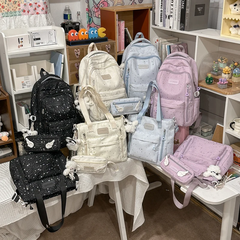 Stern-gedruckter Multi-Taschen Rucksack Karnz