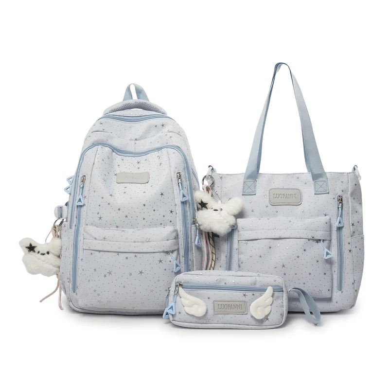 Stern-gedruckter Multi-Taschen Rucksack Karnz