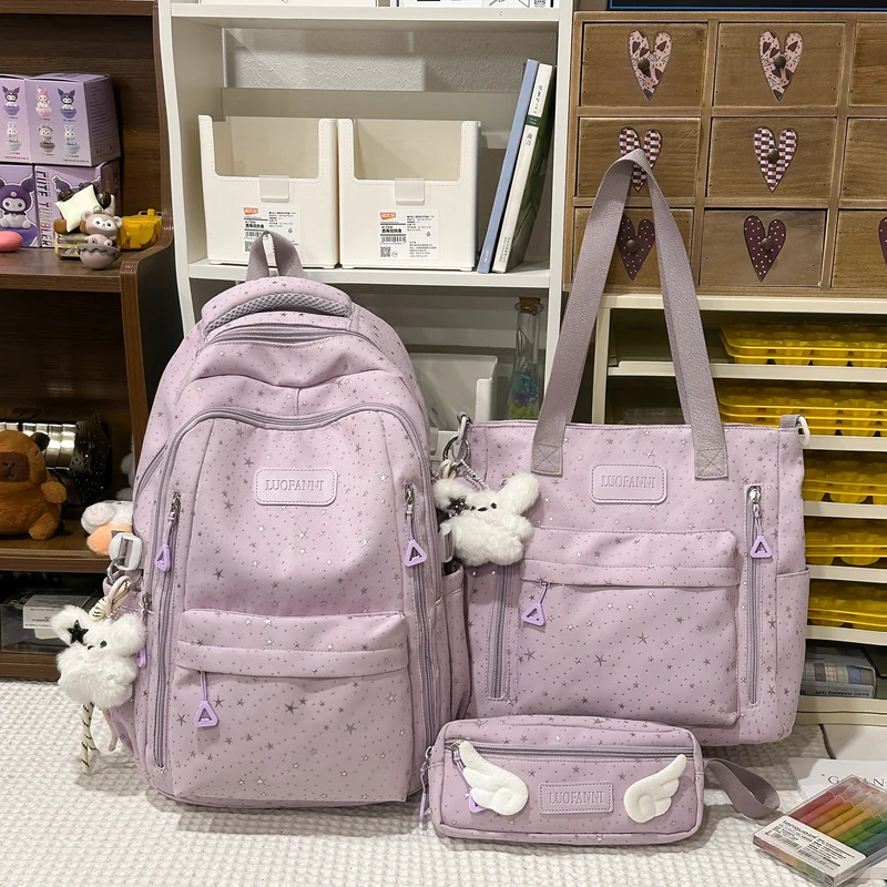 Stern-gedruckter Multi-Taschen Rucksack Karnz