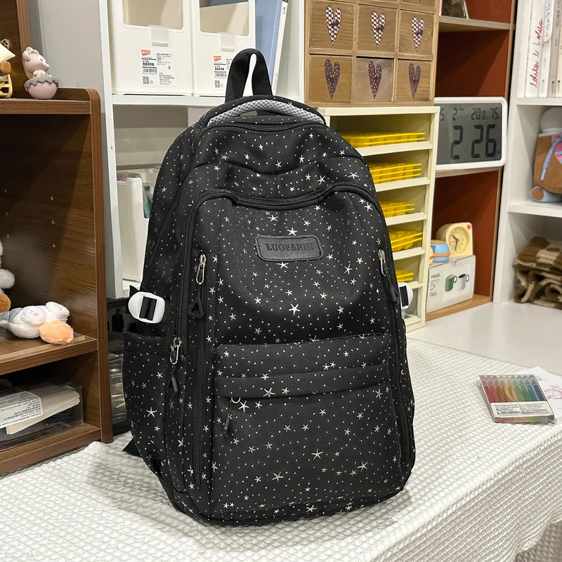Stern-gedruckter Multi-Taschen Rucksack Karnz