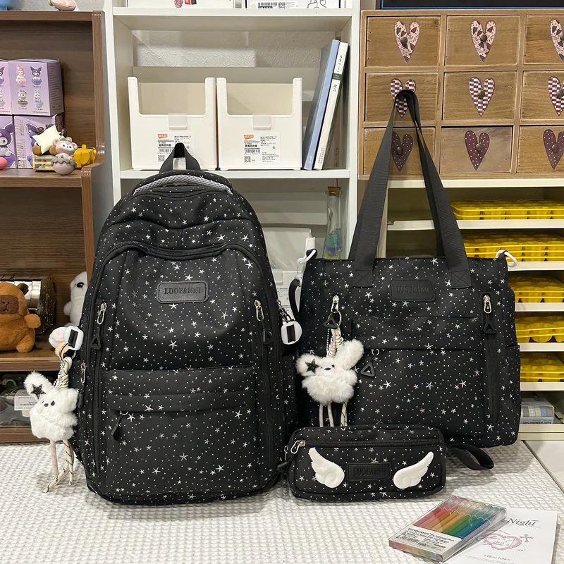 Stern-gedruckter Multi-Taschen Rucksack Karnz