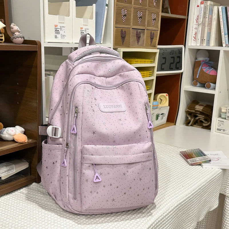 Stern-gedruckter Multi-Taschen Rucksack Karnz