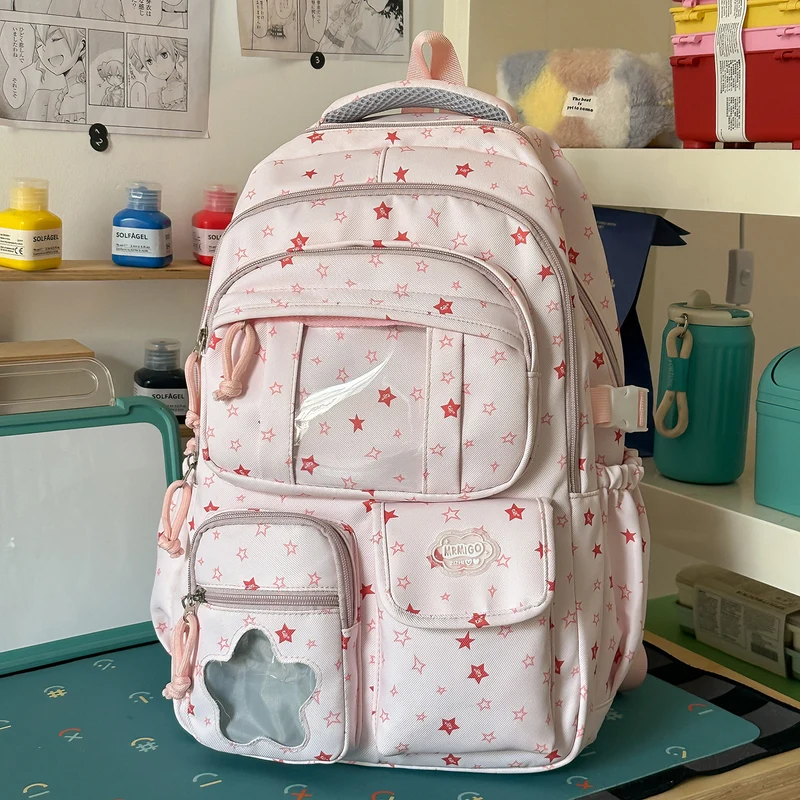 Sternenbedruckter lässiger Schulranzen Karnz