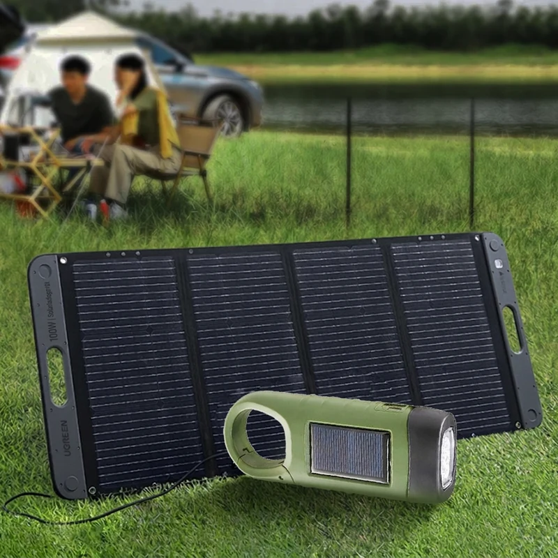 📢📢50% RABATT !!⏰Outdoor-Notlampe (Handkurbel + Solar + USB-Aufladung)