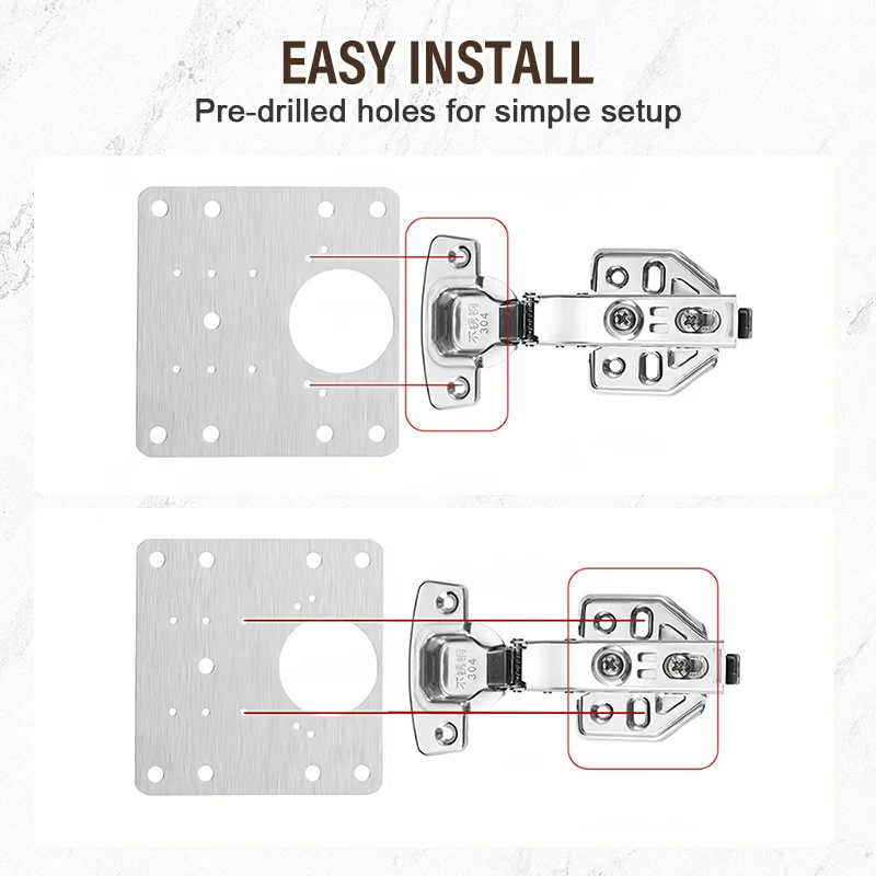 🚪 50% RABATT! 🔧 Reparaturplatte für Schranktüren – Edelstahl, stabil & einfach zu montieren – Ideal für beschädigte Scharnierbefestigungen im Haushalt 🛠️
