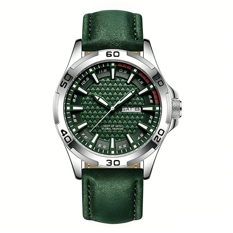 ⌚ ZEITLICH BEGRENZT 50% RABATT! 💥 Herren Leuchtende Quarz 30M Sport-Armbanduhr – 3D Geometrisches Zifferblatt, Kratzfest, Wasserresistent ✨