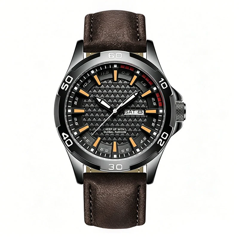 ⌚ ZEITLICH BEGRENZT 50% RABATT! 💥 Herren Leuchtende Quarz 30M Sport-Armbanduhr – 3D Geometrisches Zifferblatt, Kratzfest, Wasserresistent ✨