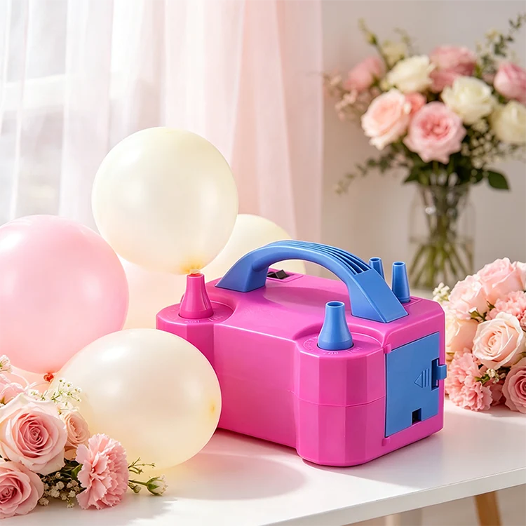 Elektrische Ballonpumpe mit zwei Düsen