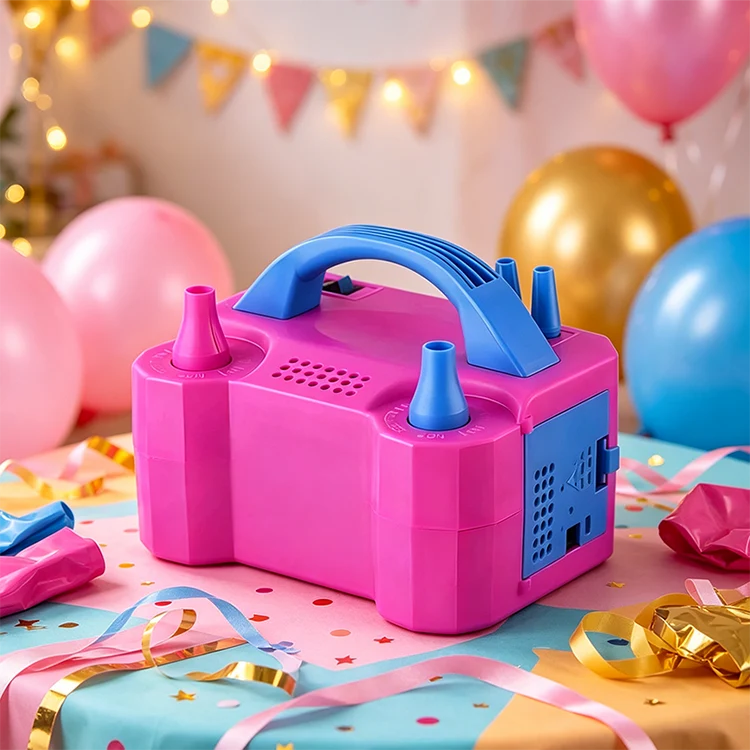 Elektrische Ballonpumpe mit zwei Düsen