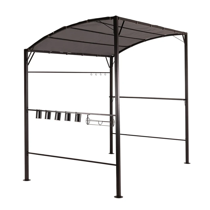 Grillpavillon 234x146x222cm Pavillon Garten Grillen