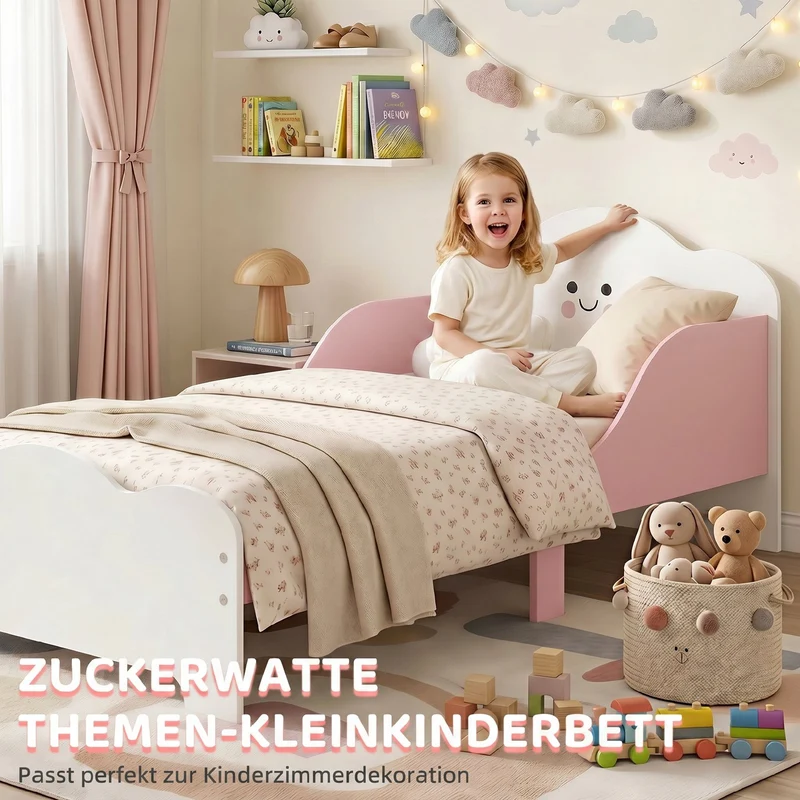 Kinderbett 140x70cm Kleinkindbett Lattenrost Bett Kinderzimmer