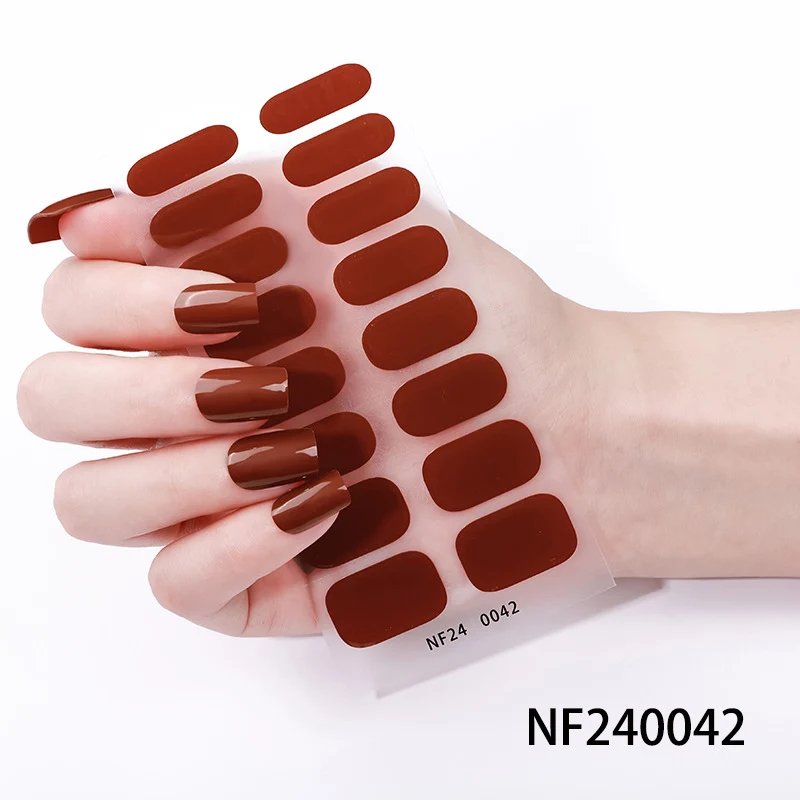 Glänzende Finish Gel-Nagel-Wickel