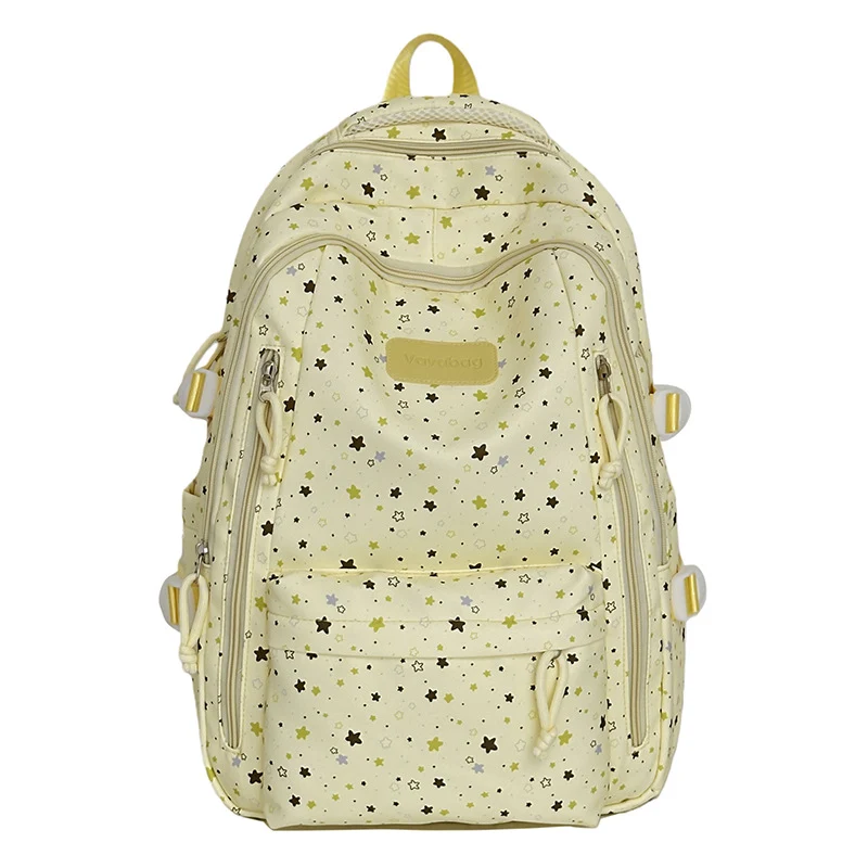 Stern-Druck Multi-Taschen Rucksack Karnz