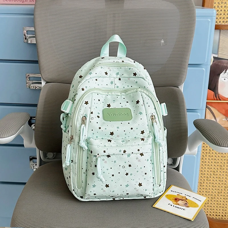 Stern-Druck Multi-Taschen Rucksack Karnz