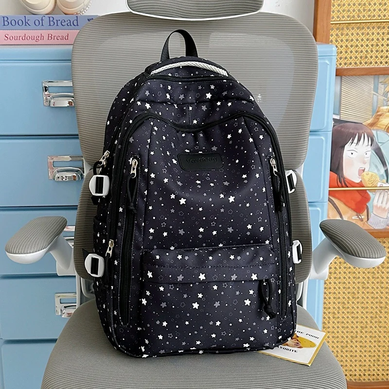 Stern-Druck Multi-Taschen Rucksack Karnz