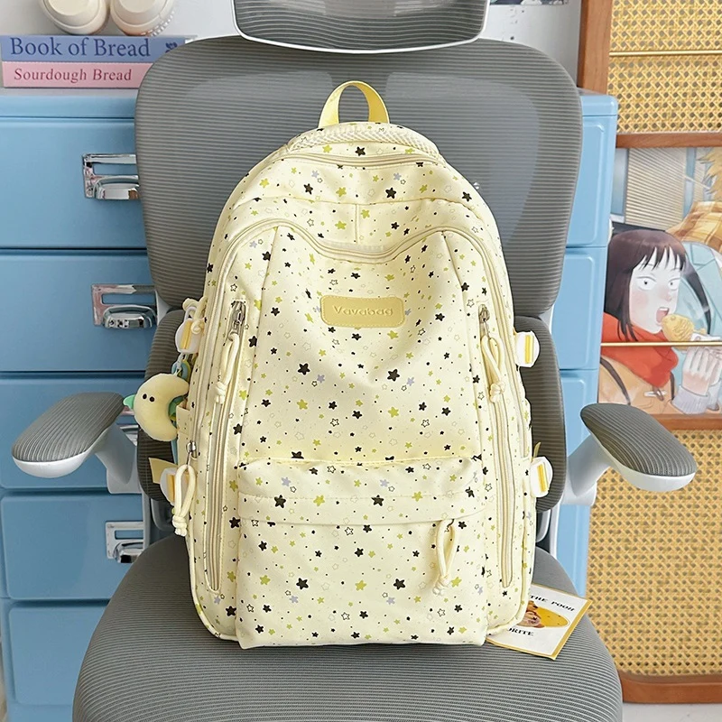 Stern-Druck Multi-Taschen Rucksack Karnz