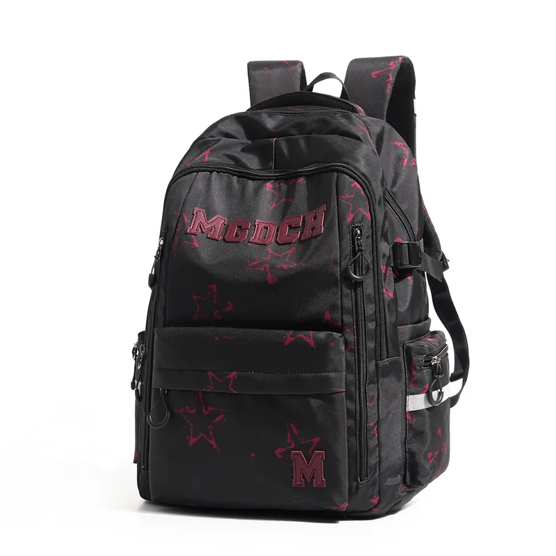 Stern-Print Multi-Fach Rucksack Karnz