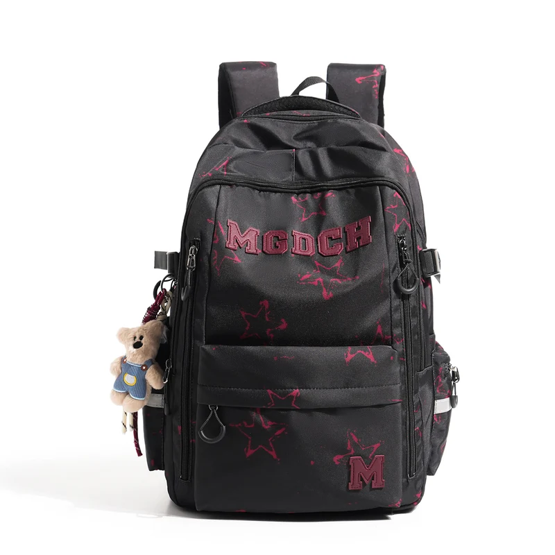 Stern-Print Multi-Fach Rucksack Karnz