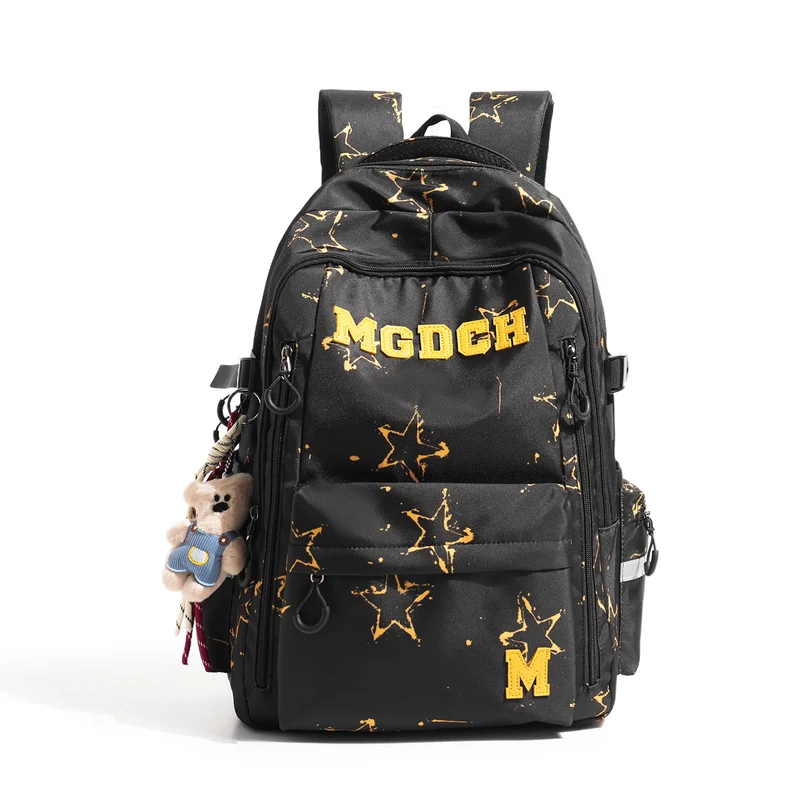 Stern-Print Multi-Fach Rucksack Karnz