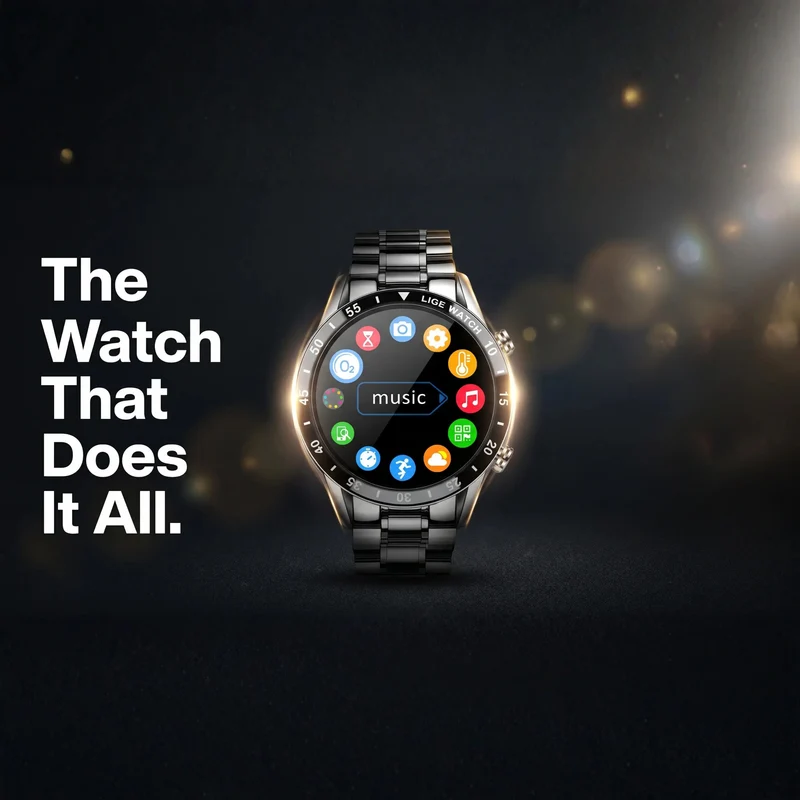 Luxus 4G Smartwatch – Stylische Uhr mit Anrufen, GPS und Gesundheitsfunktionen