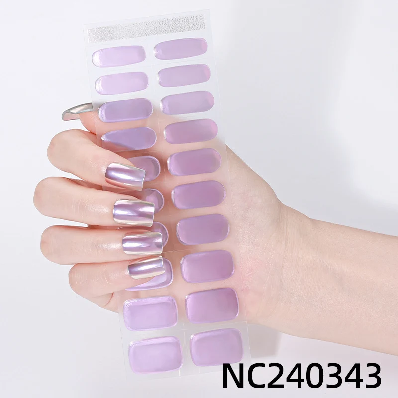 Iridescent Nagelkunst Aufkleber