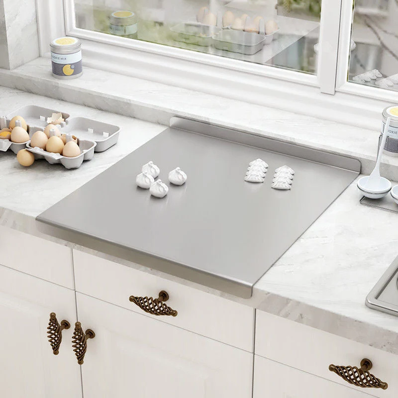 🔪 50% RABATT! ✨ Schneidebrett aus Edelstahl für die Arbeitsplatte – Hygienisch, Messerschonend & Leicht zu Reinigen 🍽️