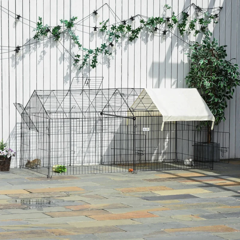 Freigehege Kleintiergehege Laufgitter Gehege 220x103x103cm