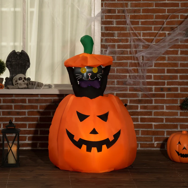 Halloween Selbstaufblasende Dekoration Kürbis LED Outdoor