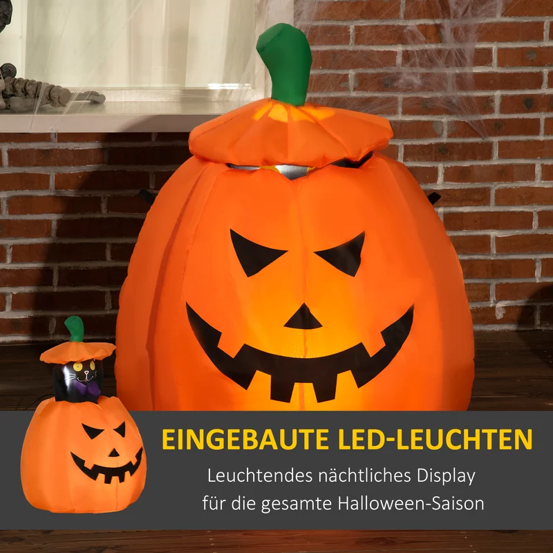 Halloween Selbstaufblasende Dekoration Kürbis LED Outdoor