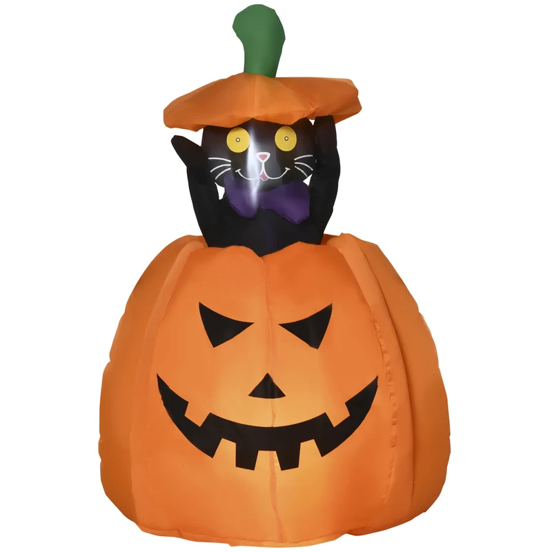 Halloween Selbstaufblasende Dekoration Kürbis LED Outdoor