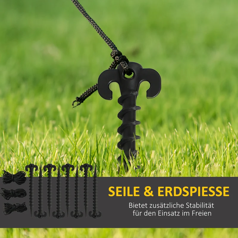 Halloween Dekoration Sensenmann LED Beleuchtung Luftfigur Garten