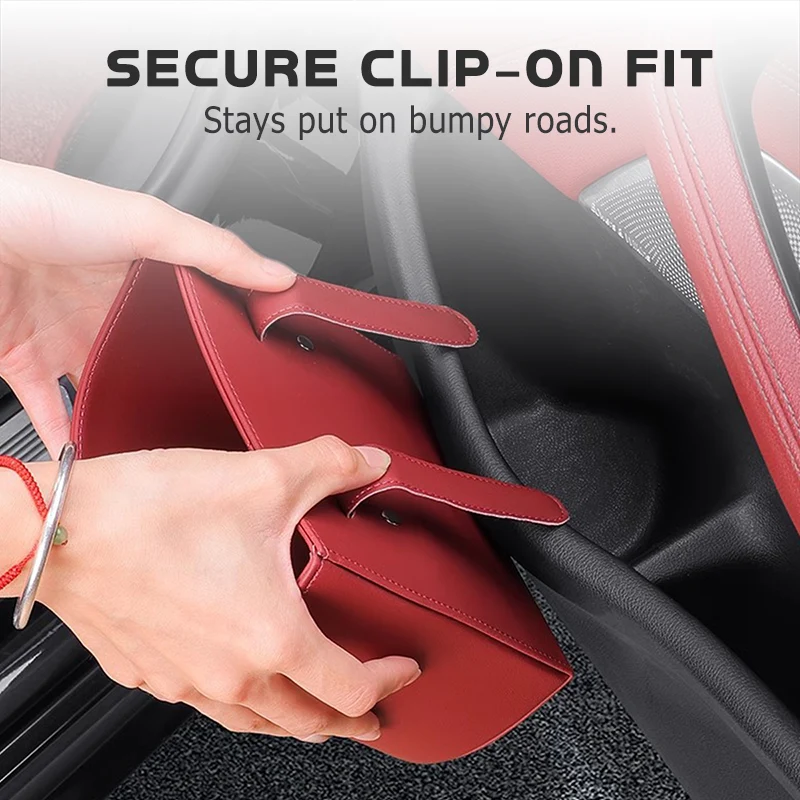 🥳2026 HEISSVERKAUF🥳💞95K+ VERKAUFT!🚗🧺 50% RABATT! Leder Auto-Tür Getränkehalter – Weite Öffnung, einfacher Zugriff auf Getränke & Handy. Clip-Befestigung sicher. PU-Leder, robust & stilvoll. 🛡️✨