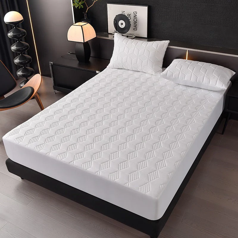 🛏️ 50% RABATT!💧 Wasserdichter Matratzenschoner als Spannbettlaken – Waschbarer Matratzenschutz in Uni-Farben