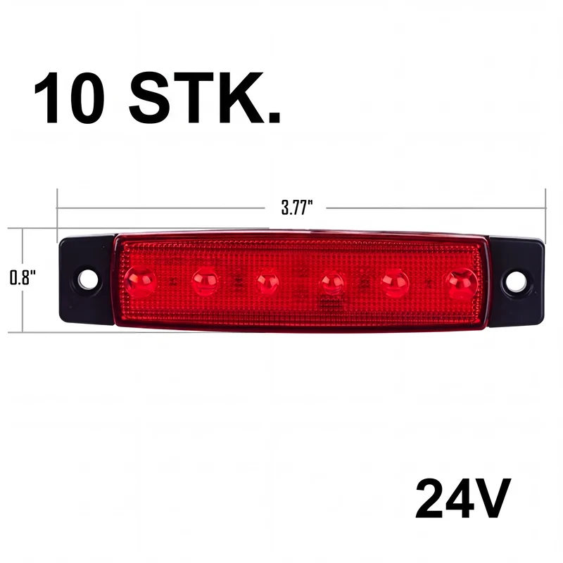 10 Stück LED-Seitenmarkierungsleuchten für Lastwagen
