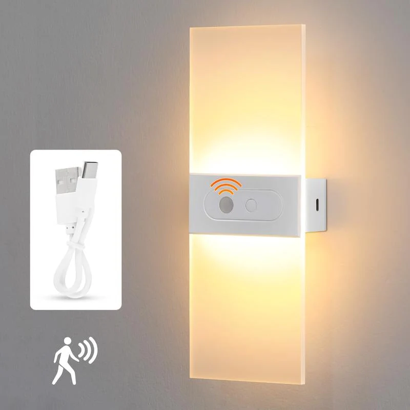 🏠💡 50% RABATT! Wiederaufladbare Wandleuchte mit Bewegungsmelder – Kabellos, 3 Modi & warmweißes Licht – Perfekt für Flur, Treppen & Keller ✨