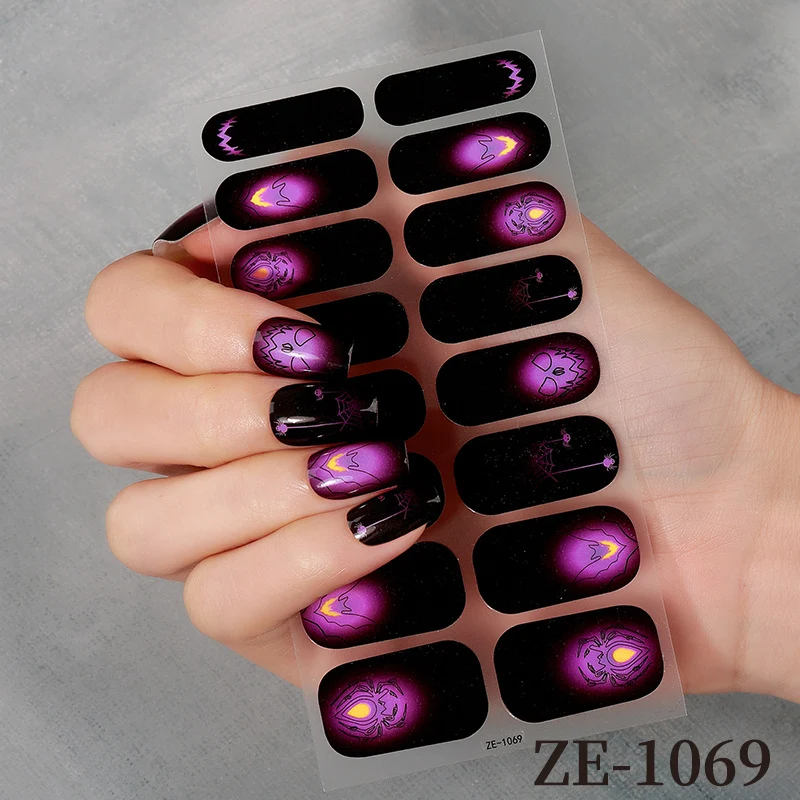 Halloween-Themen Nail Wraps