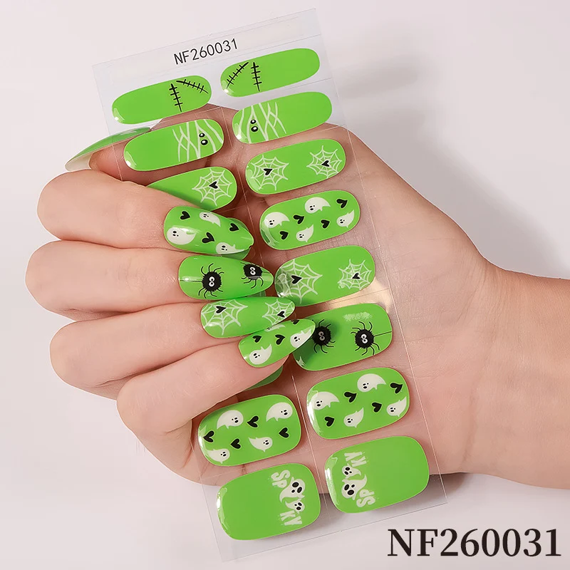 Halloween-inspirierte Nagelkunst-Wraps