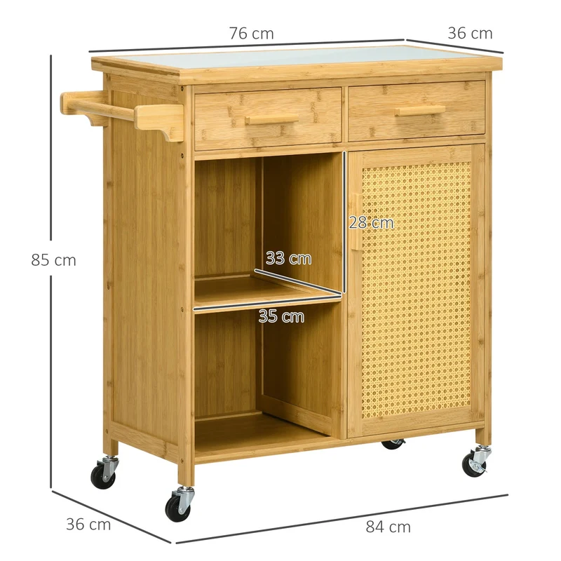 Küchenwagen Aufbewahrungswagen Aufbewahrung Wagen 84x36x85cm