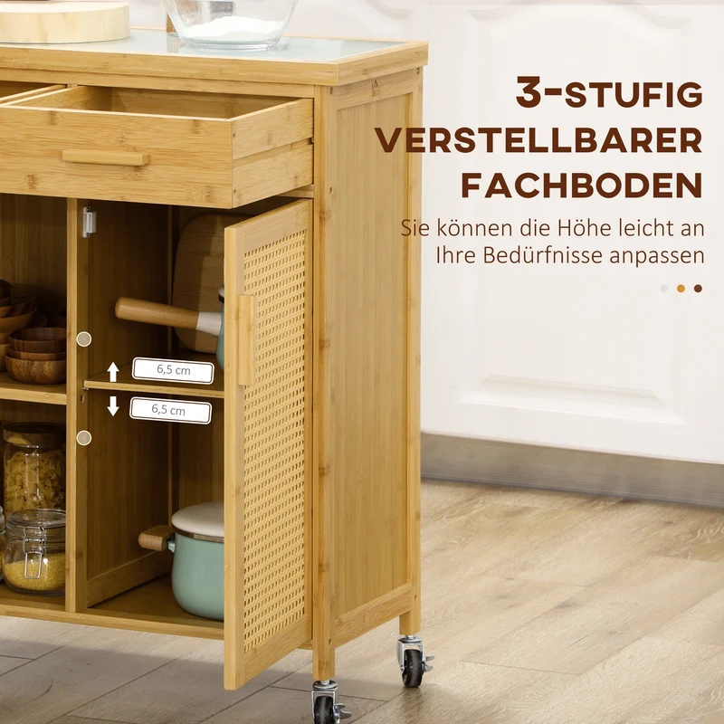 Küchenwagen Aufbewahrungswagen Aufbewahrung Wagen 84x36x85cm