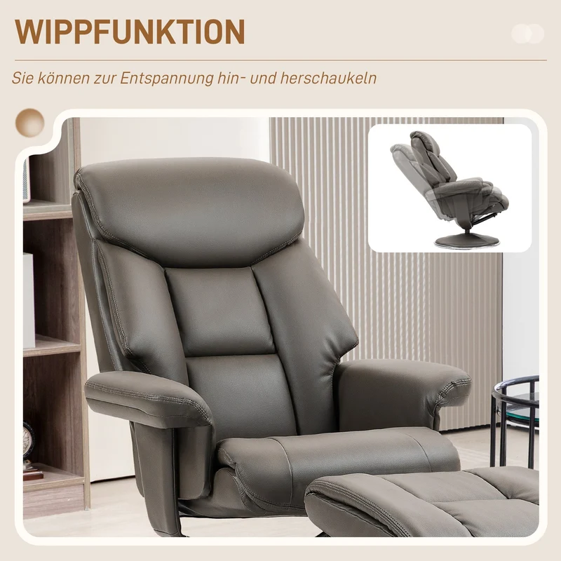 Relaxsessel Hocker Fernsehsessel Liegefunktion Wippfunktion Sessel