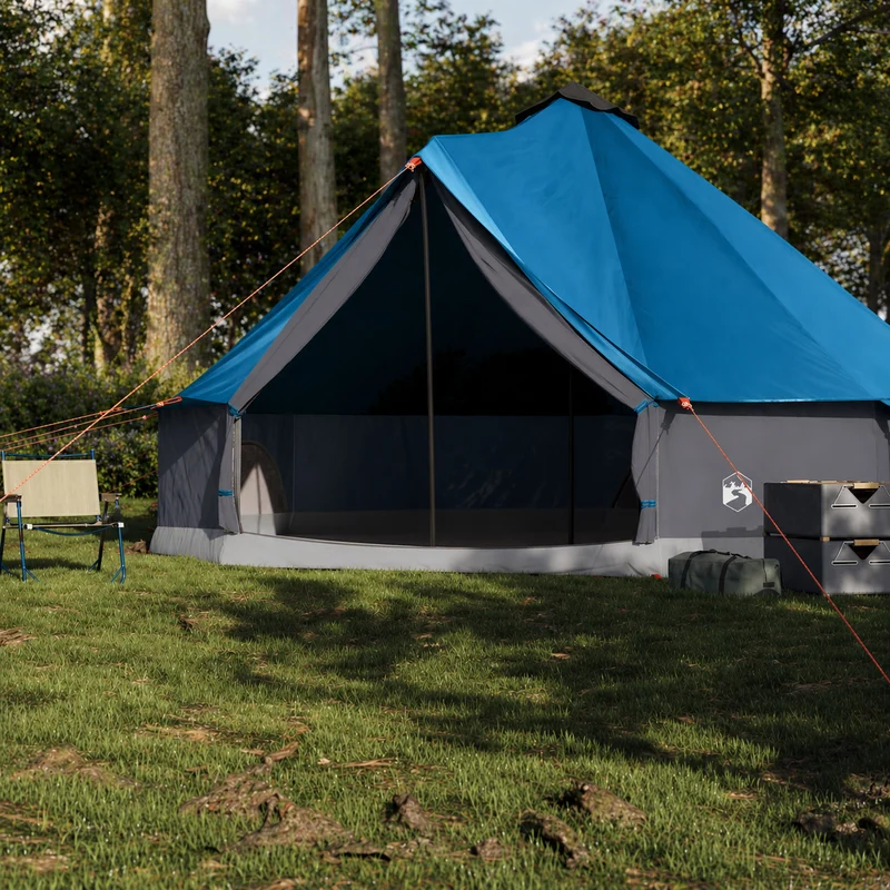 Tipi Familienzelt 8 Personen Campingzelt 410x410x250cm Wasserdicht