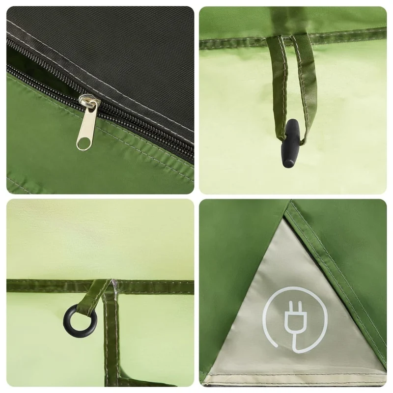 Familienzelt 9 Personen Kabinenzelt Vorzelt Campingzelt Outdoor 563x328cm
