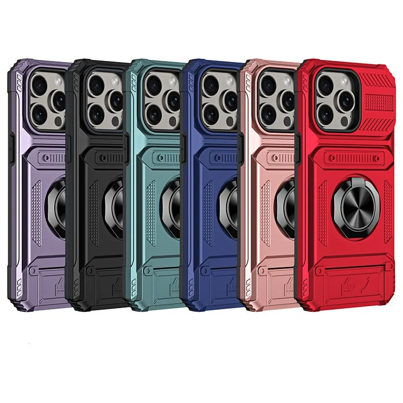 ✨50% Rabatt✨Handyhülle mit Kartenhalter & Ringständer für iPhone